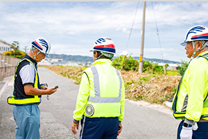現場到着・準備